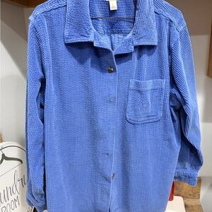 L.L. Bean Blue Corduroy Shirt